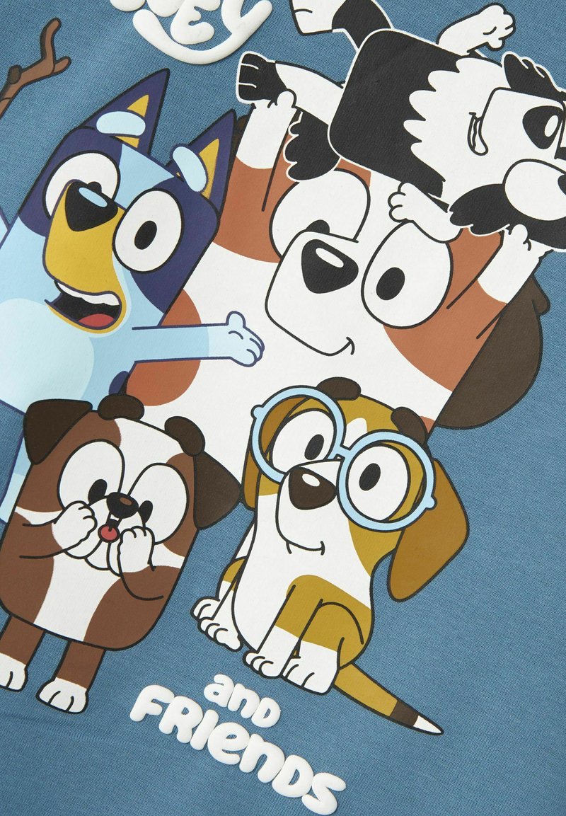 Felpa Bluey Ufficiale Per Bambine - Cotone Con Cuori E Paillettes - Foto 4