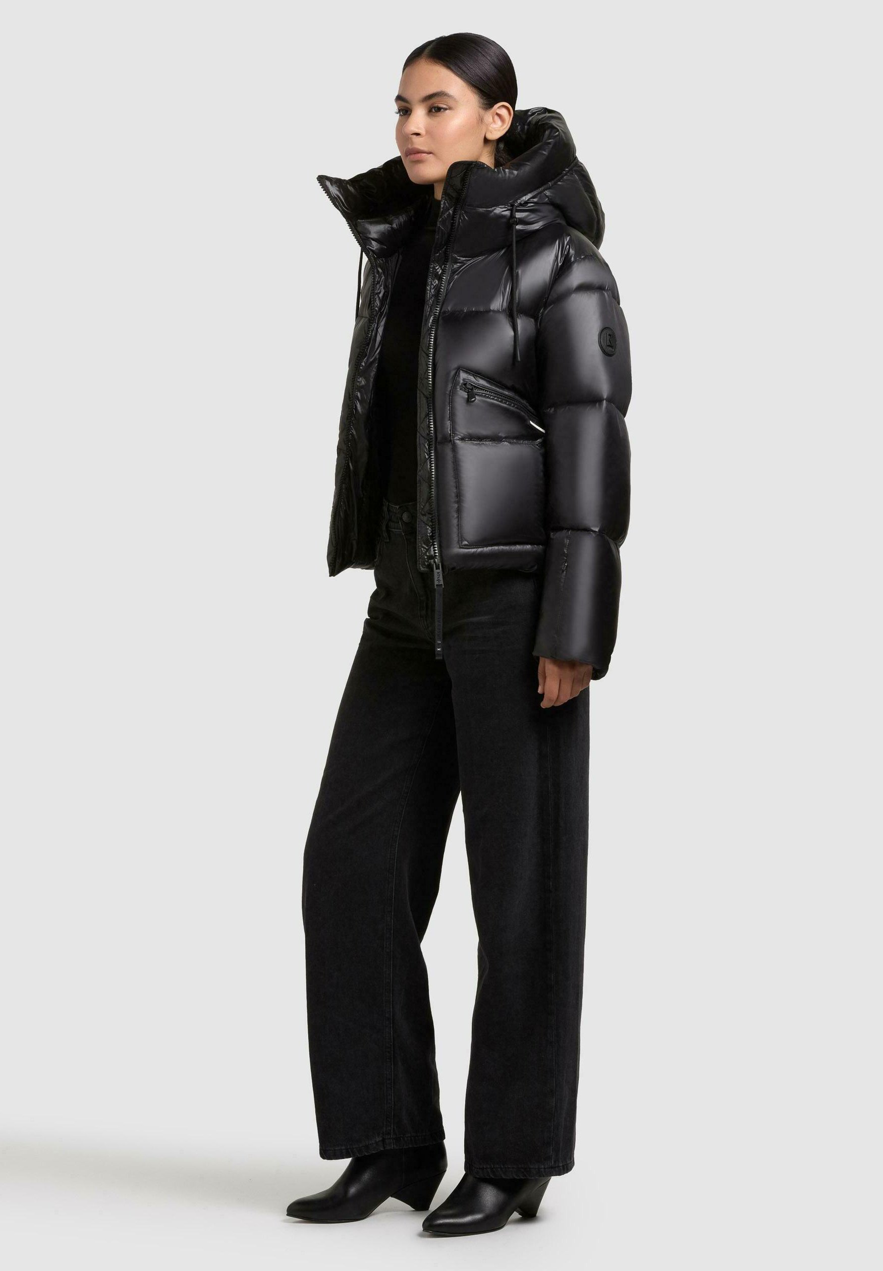Khujo Parka Invernale Babette Da Donna, Cappuccio Con Pelliccia Sintetica Removibile, Nero, Taglie XS-XXL