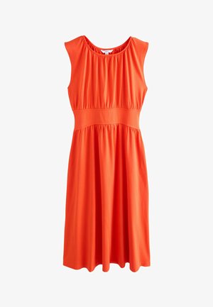 Next, REGULAR FIT - WAISTED SUMMER MIDI - Robe longue - blood orange