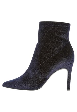 Kotníková obuv na vysokém podpatku - dark blue