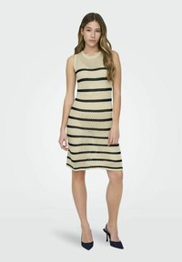 JDY - SHORT STRIPE - Rochie tricotată - birch Imagine miniatură 1