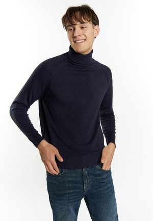 ROLLKRAGEN - Strickpullover - marine