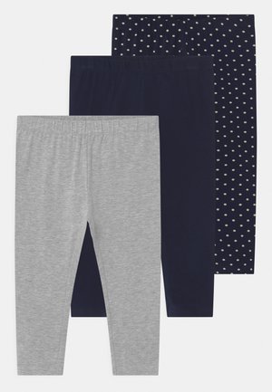 SMALL GIRLS 3 PACK - Leggings - dress blues
