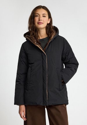 Polo Club, JACKE WOMAN BRISA REVERSIBLE LONG SLEEVE LOOSE FIT - Chaqueta de invierno - black-metallic brown
