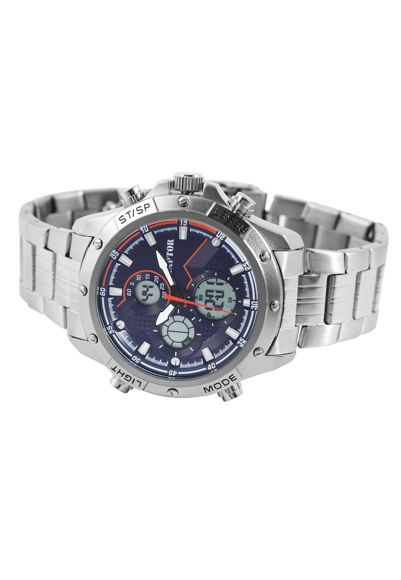Herren Analoguhren | RAPTOR COMPAR Chronograph silberfarbig/rot-metallic - IO12092 Herren Analoguhren | RAPTOR COMPAR Chronograph silberfarbig/rot-metallic - IO12092