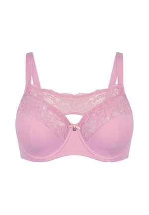 TRUYOU, TRUYOU PEEKABOO UNDERWIRE GLITTER LACE BRA - Bügel BH - pale pink