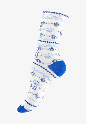 Vincent Creation BUNTE FUN - Calze - eisbärweiss blau