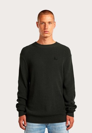 PULLOVER R-NECK - Maglione - dunkelgrün