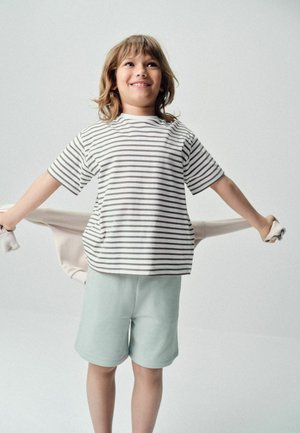 THE SET, 6 PIECE SET - T-Shirt basic - green white brown