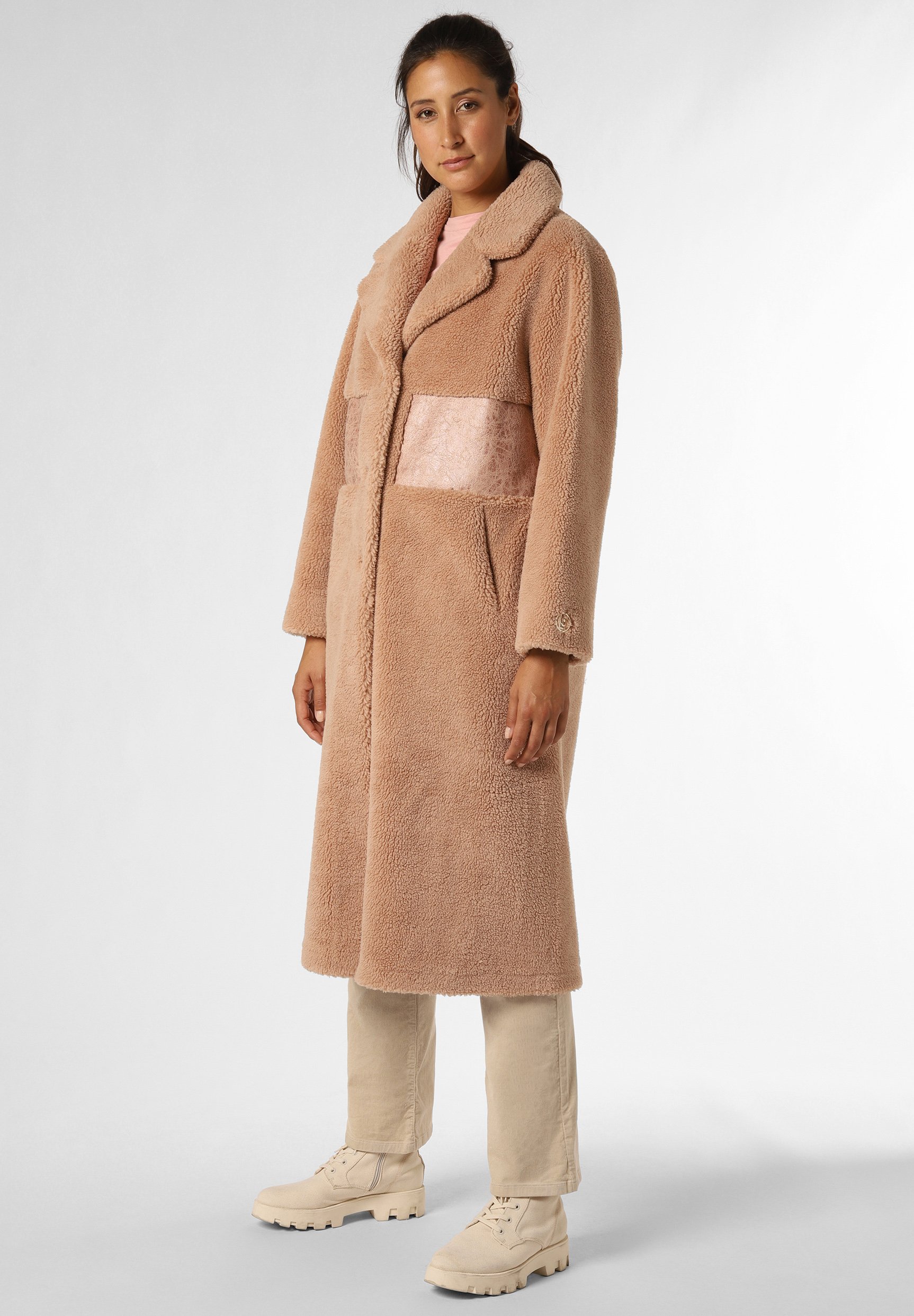 Liu Jo Cappotto Orsetto Cammello Cappotto Orsetto Beige Cappotto