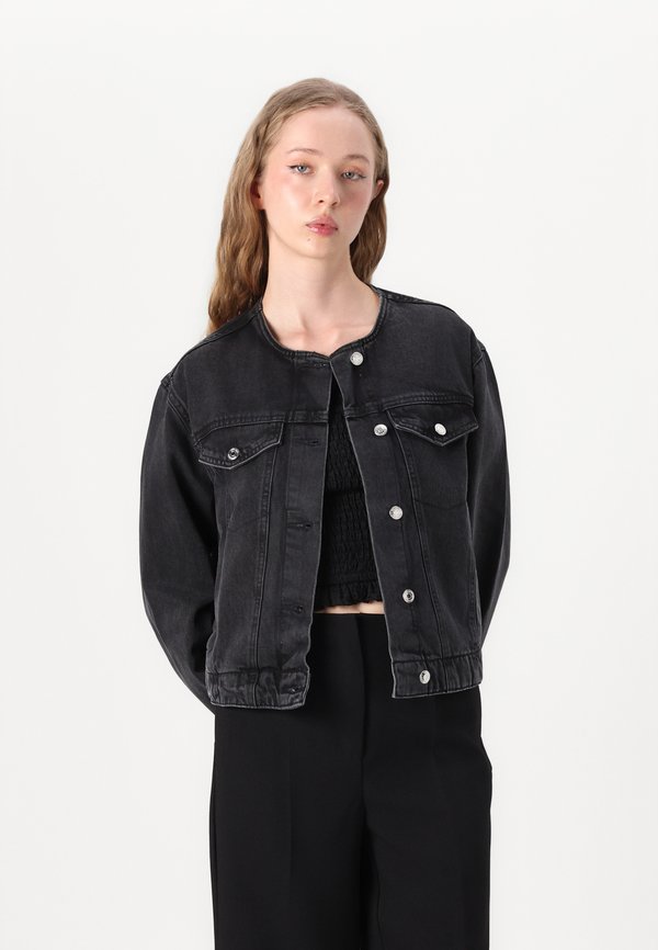 COLLARLESS JACKET - Denim jacket2
