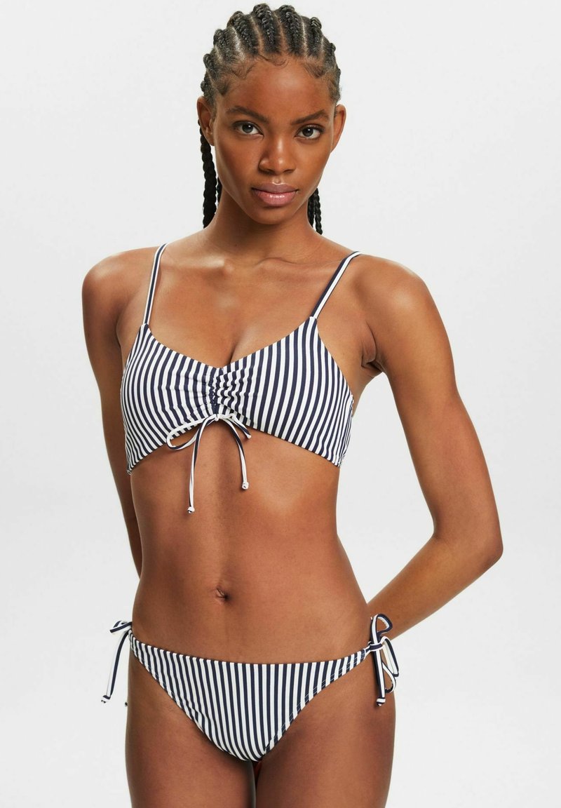 Esprit GESTREIFTE ZUM BINDEN Bikini pezzo sotto navy/blu scuro