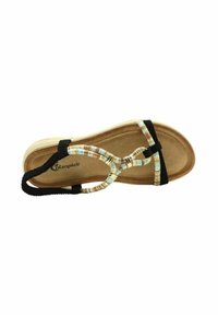 Merisell STAY - Sandalias de cuña - black