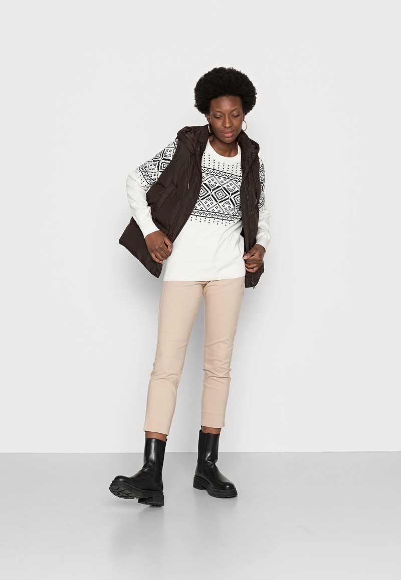 Damen Strickjacken | GAP V RAGLAN CREW Strickpullover neutral fairisle/schwarz - ZC82780 Damen Strickjacken | GAP V RAGLAN CREW Strickpullover neutral fairisle/schwarz - ZC82780