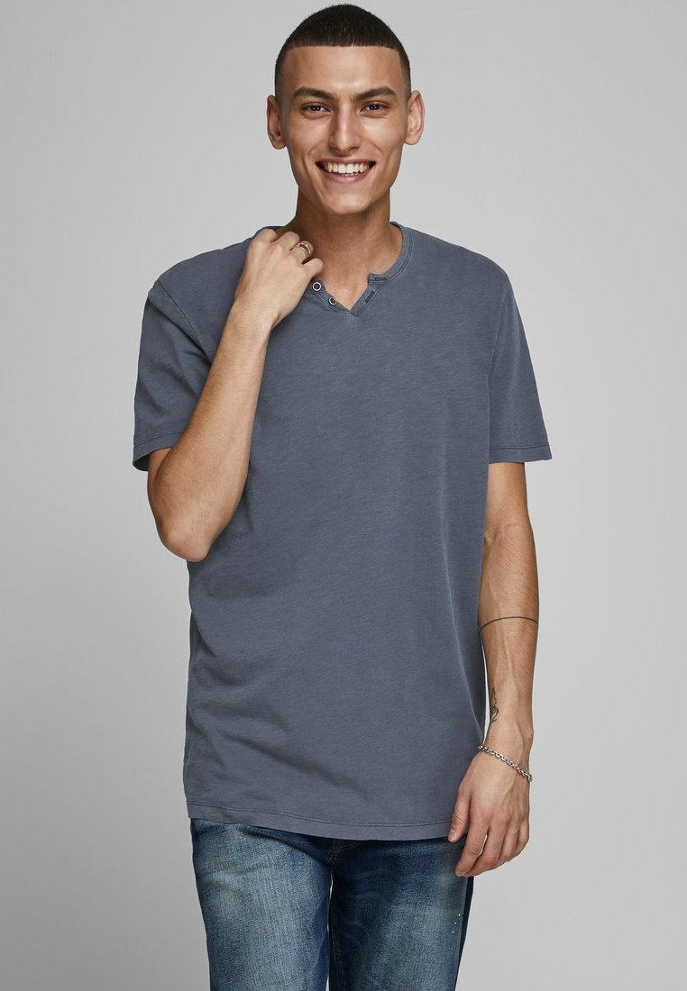 JACK & JON JJPLIT - Camiseta Básica Para Hombre, Cuello