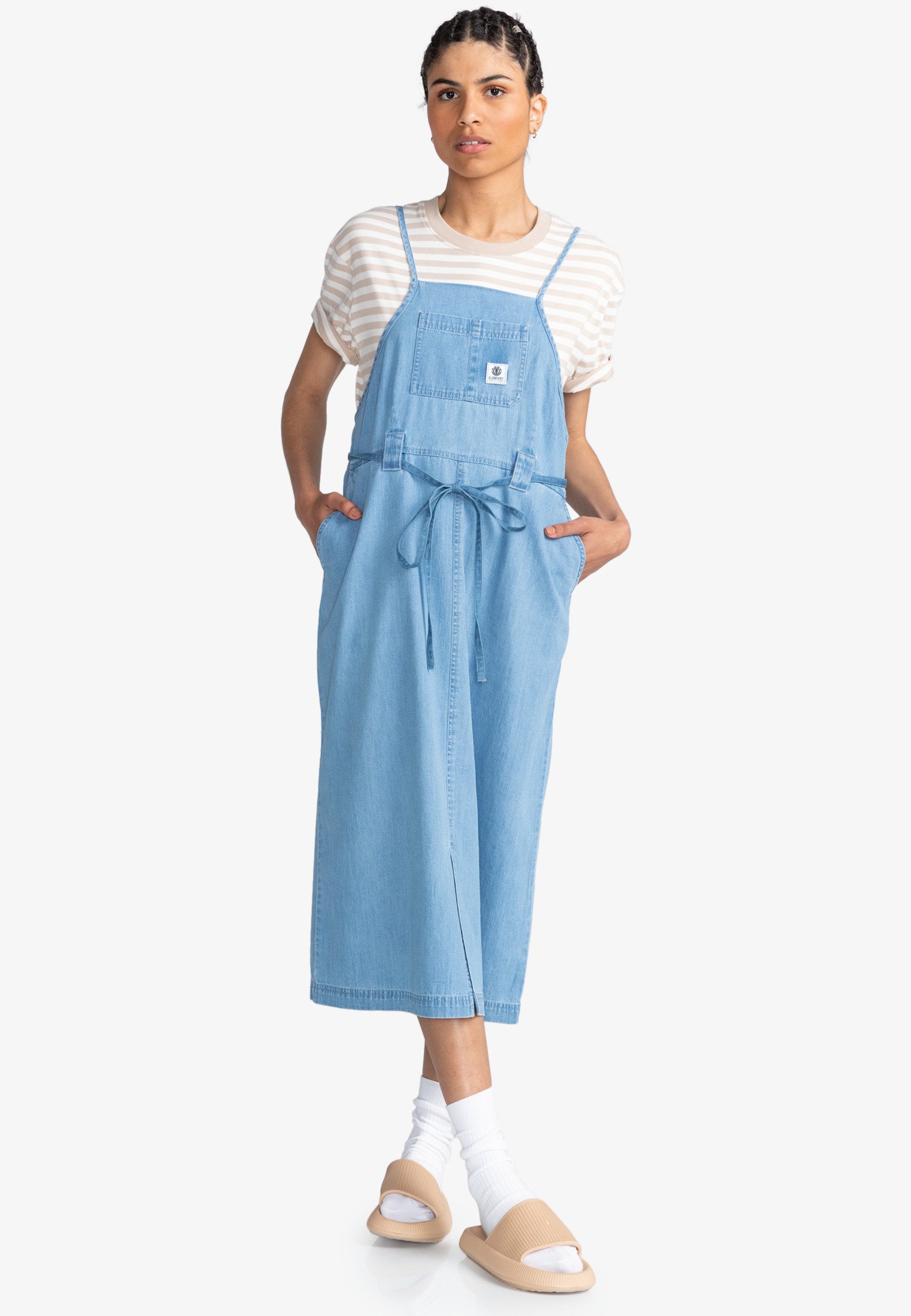 Element Denim dress - bleached/white 