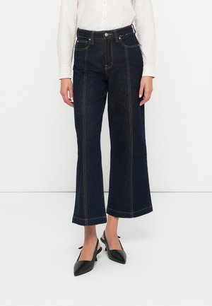 Wide leg - dark blue denim