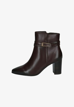 Caprice, STIEFELETTE - Cowboy-/Bikerlaarsjes - dk brown nappa