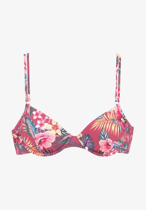 s.Oliver, Bikini-Top - rostrot bedruckt
