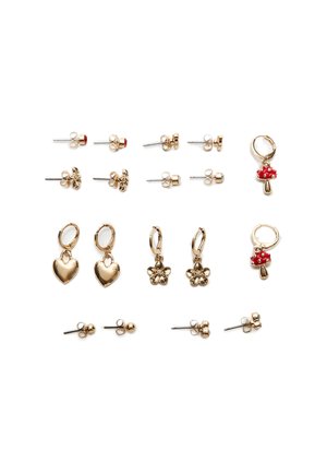 SET OF 9 MUSHROOM - Ohrringe - gold coloured