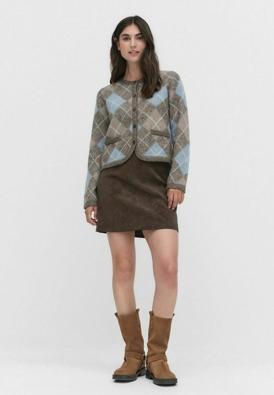 FEATHERY YARN ARGYLE JACQYARD CARDIGAN⭐︎ セール】【RE: Number (N)ine】FEATHERY YARN ARGYLE JACQYARD