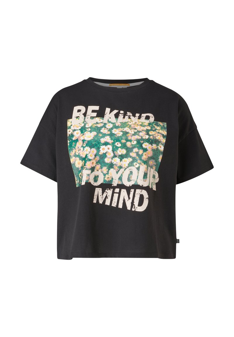 Damen T-Shirts | QS by s.Oliver SUR LE DEVANT T-Shirt print black placed print/schwarz - TH10706 Damen T-Shirts | QS by s.Oliver SUR LE DEVANT T-Shirt print black placed print/schwarz - TH10706