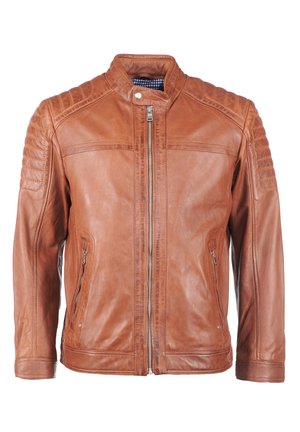 Maze MIT - KURZEM - STEHKRAGEN cognac Lederjacke