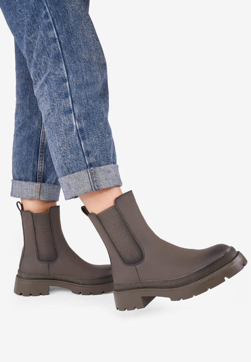 Botas marrones con elásticos | BOSANOVA | Nueva Colección -10% esta semana