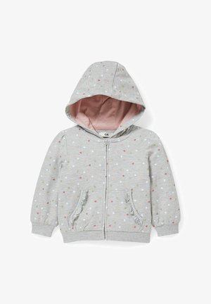 Zip-up sweatshirt - grau-melange