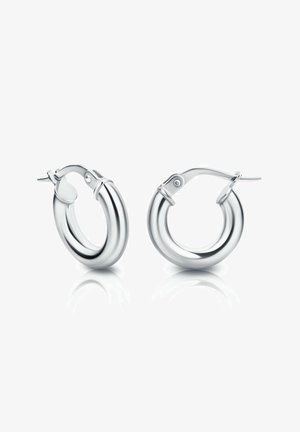 Hope hopea kiiltävällä pinnalla, pyöreällä muodolla, saranakiinnityksellä ja kaksoisketju-muotoilulla. Heijastava pinta lisää kiiltoa.