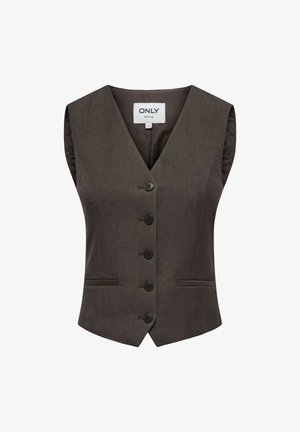 ONLY, GILET - Veste sans manches - chocolate torte