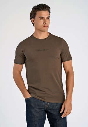 Lindbergh TEE - Camiseta básica - dk brown