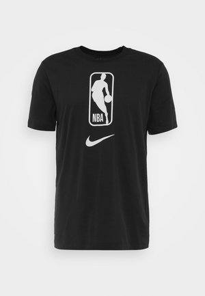 NBA DRY TEE - Nyomott mintás póló - black/white