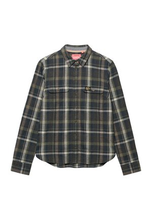 Superdry & Co, SUPERDRY LUMBERJACK CHECK FLANNEL SHIRT.. - Chemisier - khaki grey check
