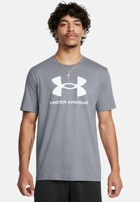 Under Armour - LOGO - Sports T-shirt - steel Thumbnail Image 1