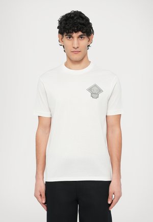 MERCERIZED PATCH LOGO TEE - T-shirt con stampa - white