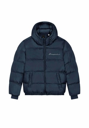 AMOUR ROCK EMBROIDERY UNISEX PUFFER - Giacca invernale - dark blue