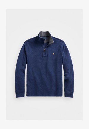 Polo Ralph Lauren ESTATE-RIB QUARTER-ZIP PULLOVER - Džemperis - spring navy heather/barclay