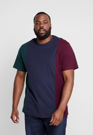TRIPPLE TEE - Print T-shirt - bottlegreen/midnightnavy