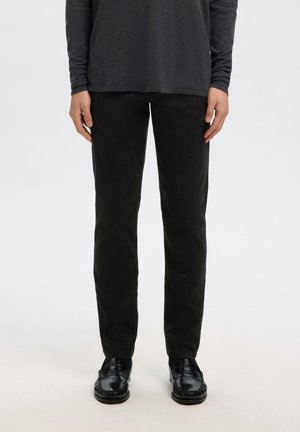 Selected, SLIM NEW MILES FLEX PANT NOOS - Pantalones chinos - black
