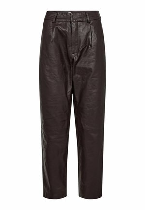 ALI KYLIE  - Leren broek - expresso brown