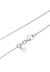 Sølv kæde halskæde med en struktureret, flettet design. Har en krabbekrog og et lille rundt mærke præget med "925."