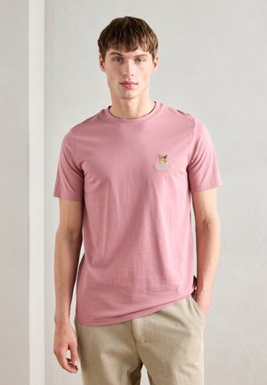 Lindbergh COCKTAIL CLUB TEE - Marškinėliai su spaudiniu - dark cherry