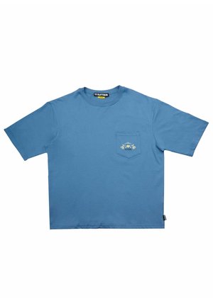 FLORAL POCKET - T-shirt con stampa - stormy