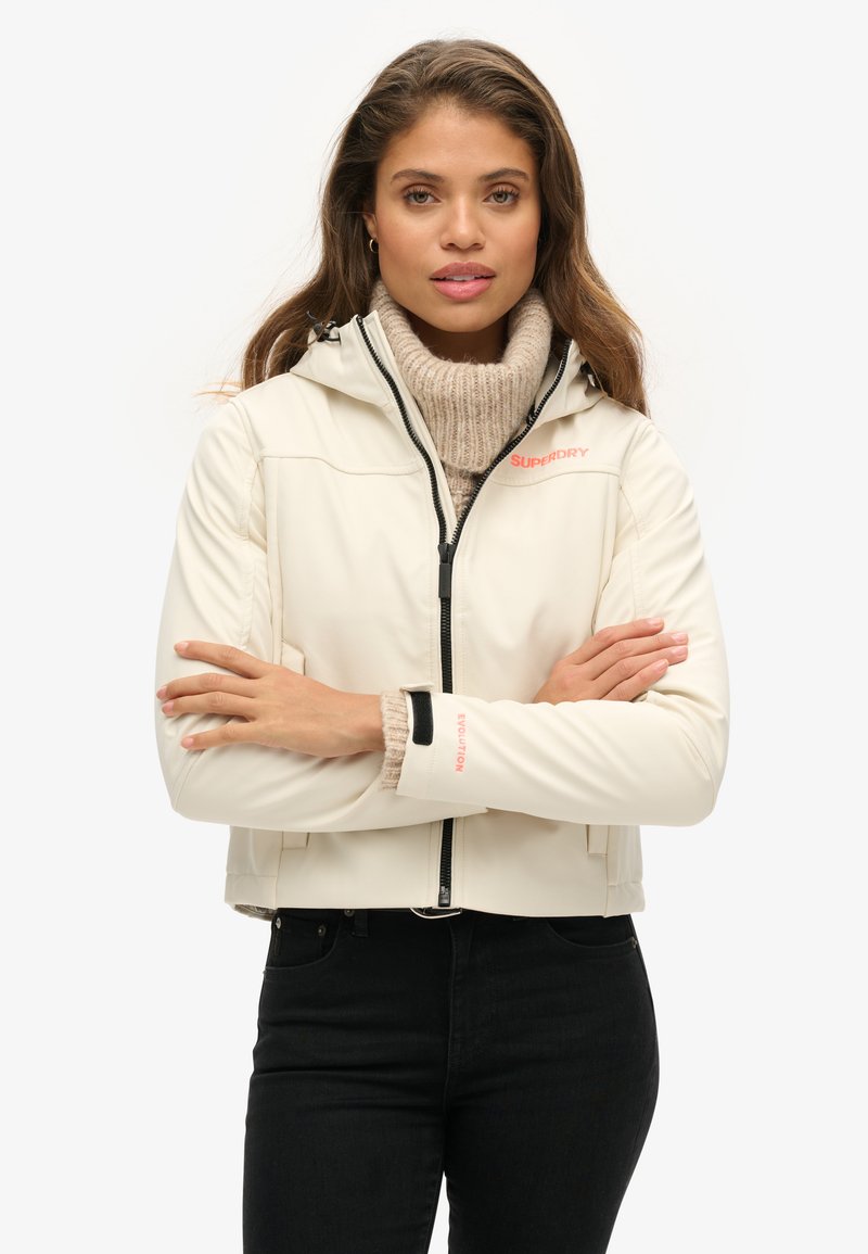Extra Rice Jacket Superdry & Co CODE TREKKER HOODED - Outdoor jacket - rice white/off ...