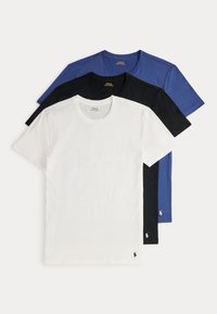 CREW 3 PACK - Undershirt - black/old royal/white