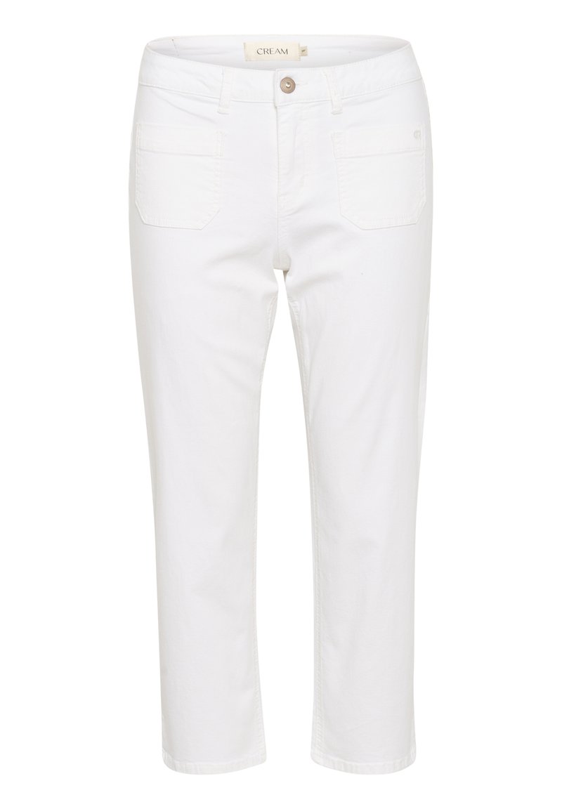 Cream Slim fit jeans wit