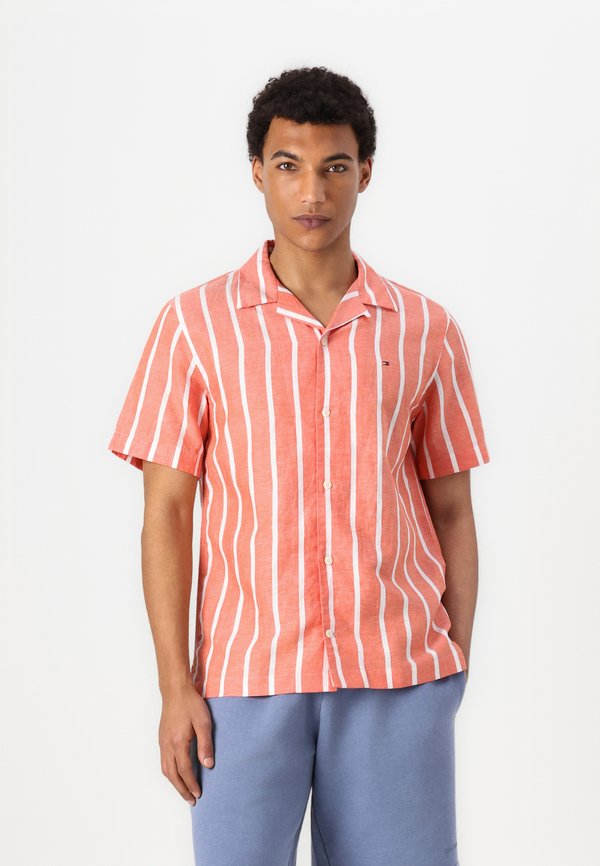 BLEND STRIPED SHIRT - Shirt - brilliant orange2