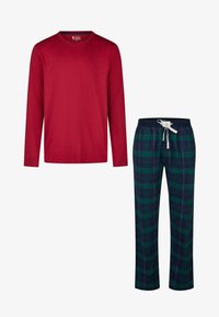 Niet geselecteerd, navy green check