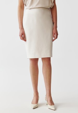 MONO - Pencil skirt - off white